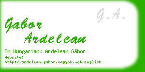 gabor ardelean business card